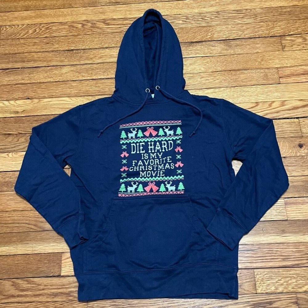 Ugly Christmas Sweater Women's Size XS Funny X-Mas Hoodie Sweatshirt Movie Quote